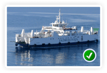 Ferry line Prizna - igljen operate regularly.