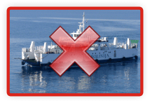 Due to bad weather Prizna-�igljen ferry does not operate